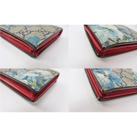 Gucci Beige and Blue Floral Women's Wallet - Picture 5 of 10